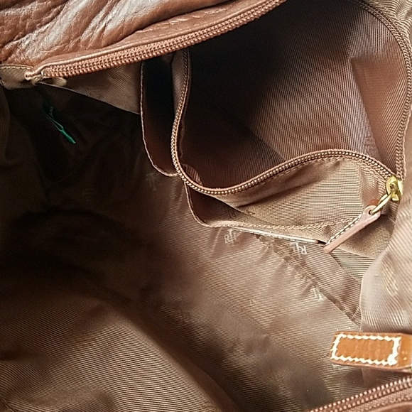 Lauren RL Leather XL Bag! CLEAN! - Picture 6 of 8